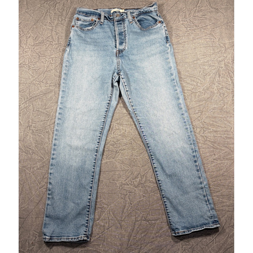 Levi's Jeans Women 30 Light Wash Wedgie Straight High Rise Button Fly Denim